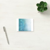 Post-it® Arrière - plan Mandala Grunge Motif Texte vert (Bureau)
