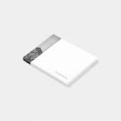 Post-it® arrière - plan métallique avec dommages mécaniques (Incliné)