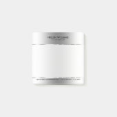 Post-it® Arrière - plan métallique brillant Sliver-Grey (Devant)