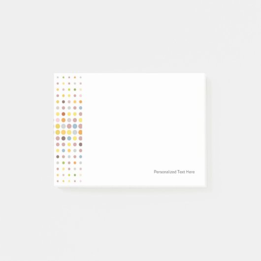 Post-it® Arrière - plan multicolore de point (Devant)