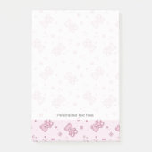 Post-it® arrière - plan Nounours rose (Devant)