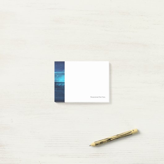 Post-it® arrière - plan numérique de haute technologie (Sur un bureau)