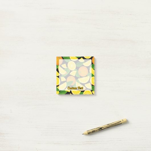 Post-it® Arrière - plan orange (Sur un bureau)