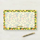 Post-it® Arrière - plan orange (Sur un bureau)