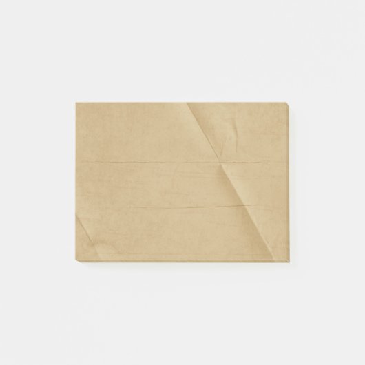 Post-it® Arrière - plan plissé plié par crème bronzage (Devant)