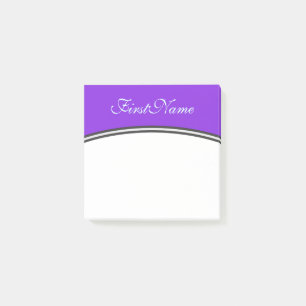 Post-it® Arrière - plan pourpre + Lumière cyan