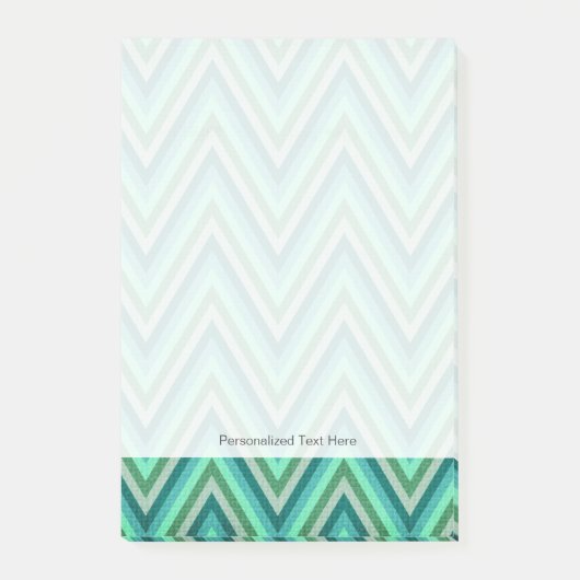 Post-it® Arrière - plan rayé de zigzag (Devant)