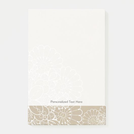 Post-it® arrière - plan rétro orné de dentelle (Devant)