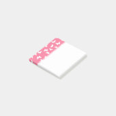 Post-it® Arrière - plan rose papillon blanc Motif esthétiqu (Incliné)