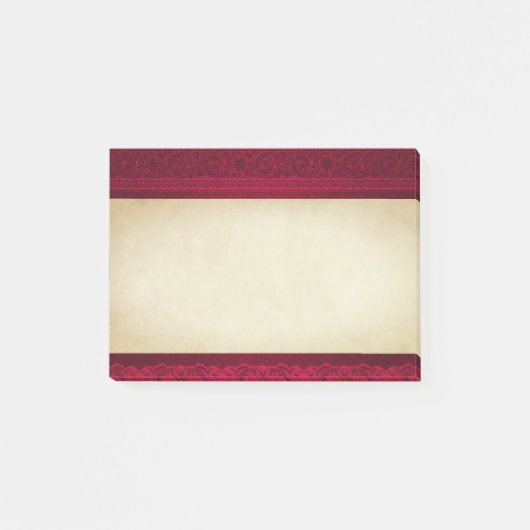 Post-it® Arrière - plan rouge élégant et élégant (Devant)