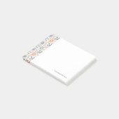 Post-it® arrière - plan rouge et marine avec ancre (Incliné)