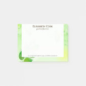 Post-it® Arrière - plan vert printemps avec papillon (Devant)