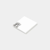 Post-it® Arrosage, Art noir & blanc, Art du printemps (Incliné)