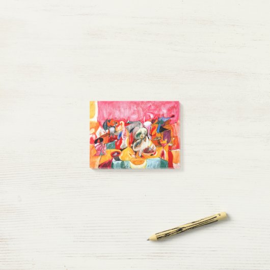 Post-it® Arshile Gorky parfum des abricots (Sur un bureau)