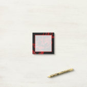 Post-it® Art abstrait fluide rouge de rêves et de cauchemar (Sur un bureau)