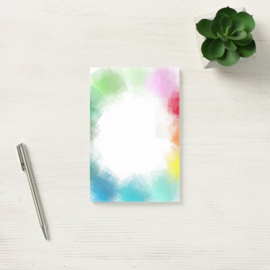 Post-it® Art Abstrait moderne Blank Elegant Modèle (Bureau)