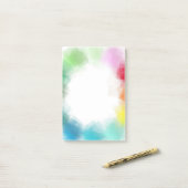 Post-it® Art Abstrait moderne Blank Elegant Modèle (Sur un bureau)