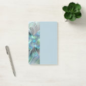 Post-it® Art abstrait papillon bleu vert fantasy fractal (Bureau)