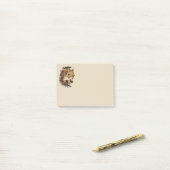 Post-it® Art animal Écureuil mignon Peeout Aquarelle (Sur un bureau)