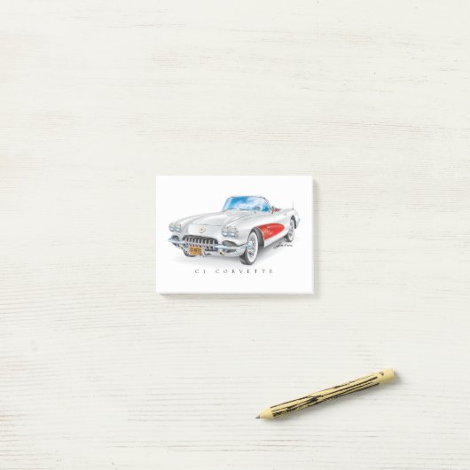 POST-IT® ART AUTOMOBILE C-ONE (Sur un bureau)
