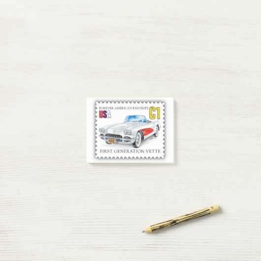 POST-IT® ART AUTOMOBILE C-ONE (Sur un bureau)