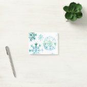 Post-it® Art bleu d'aquarelle de flocon de neige (Bureau)