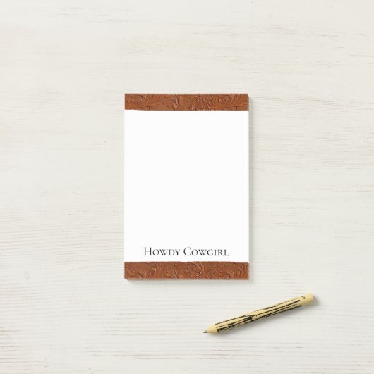 Post-it® Art Brown occidental (Sur un bureau)