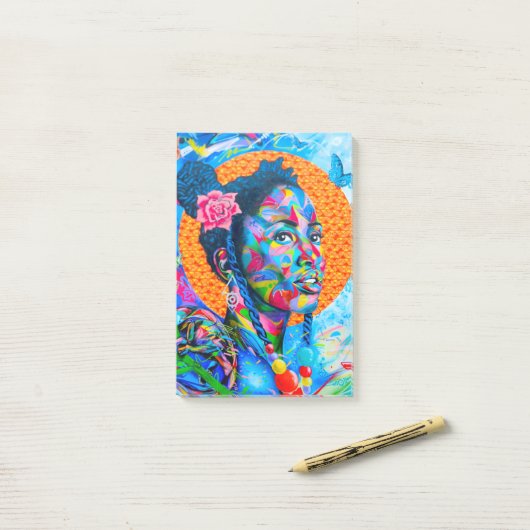 Post-it® Art coloré (Sur un bureau)