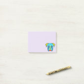 Post-it® Art de bruit de motif de boxeur (Sur un bureau)