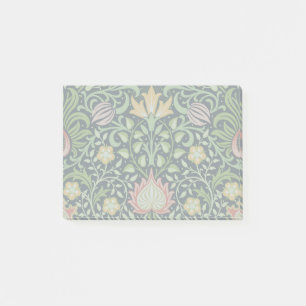 Post-it® Art de carreaux floraux persans noirs de William M