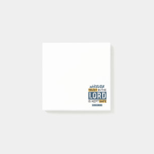 Post-it® Art de citation biblique - Proverbes 29:25 Confian