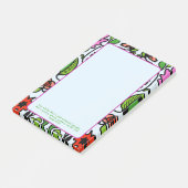 Post-it® Art de jardin fleuri sur mesure d'après les Écritu (Incliné)