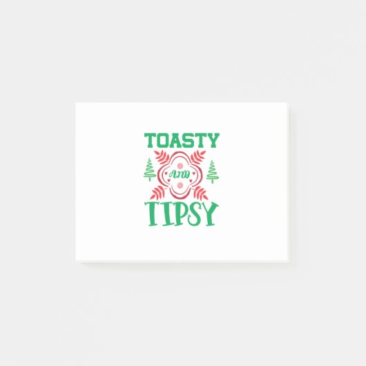 Post-it® Art De Noël Toasty Et Tipsy (Devant)
