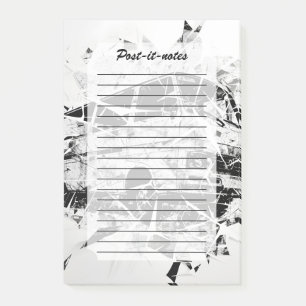 Post-it® Art de rue urbain abstrait van vintage brisé