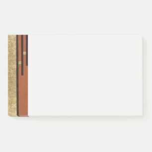 Post-it® Art Déco en or et beige