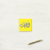 Post-it® Art d'oeuf RG RA (Sur un bureau)