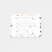 Post-it® Art doux de vivre en troupe des chats - notes de (Devant)