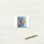 Post-it® Art du graffiti féminin (Sur un bureau)