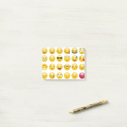 Post-it® Art Emoji (Sur un bureau)
