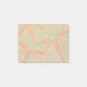 Post-it® Art en bambou terrestre Vintage Imprimer orange