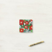 Post-it® Art floral de Noël (Sur un bureau)