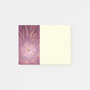 Post-it® Art floral fractal moderne abstrait couleurs de ba