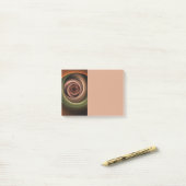 Post-it® Art fractal moderne de couleurs chaudes abstraites (Sur un bureau)