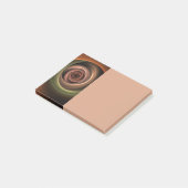 Post-it® Art fractal moderne de couleurs chaudes abstraites (Incliné)