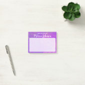 Post-it® Art marbré violet brillant personnalisé (Bureau)