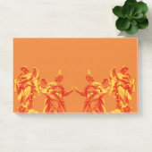 Post-it® Art numérique de couleur orange avec sculptures (Bureau)