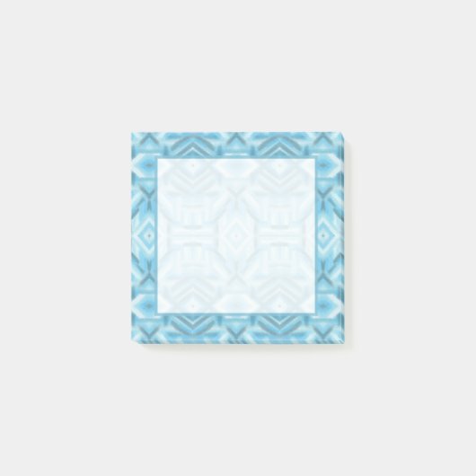 Post-it® Art pastel doux abstrait bleu clair staccato (Devant)