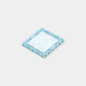 Post-it® Art pastel doux abstrait bleu clair staccato (Incliné)
