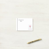Post-it® Art pour aquarelle rose (Sur un bureau)