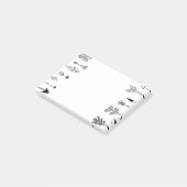 Post-it® Art tribal tiré par la main de flèche (Incliné)